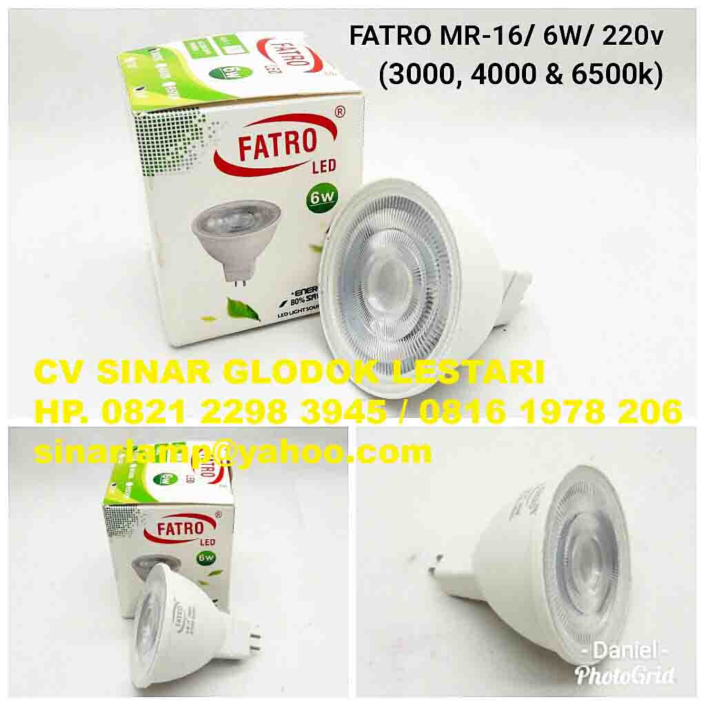 Lampu LED Fatro MR16 6watt 220V